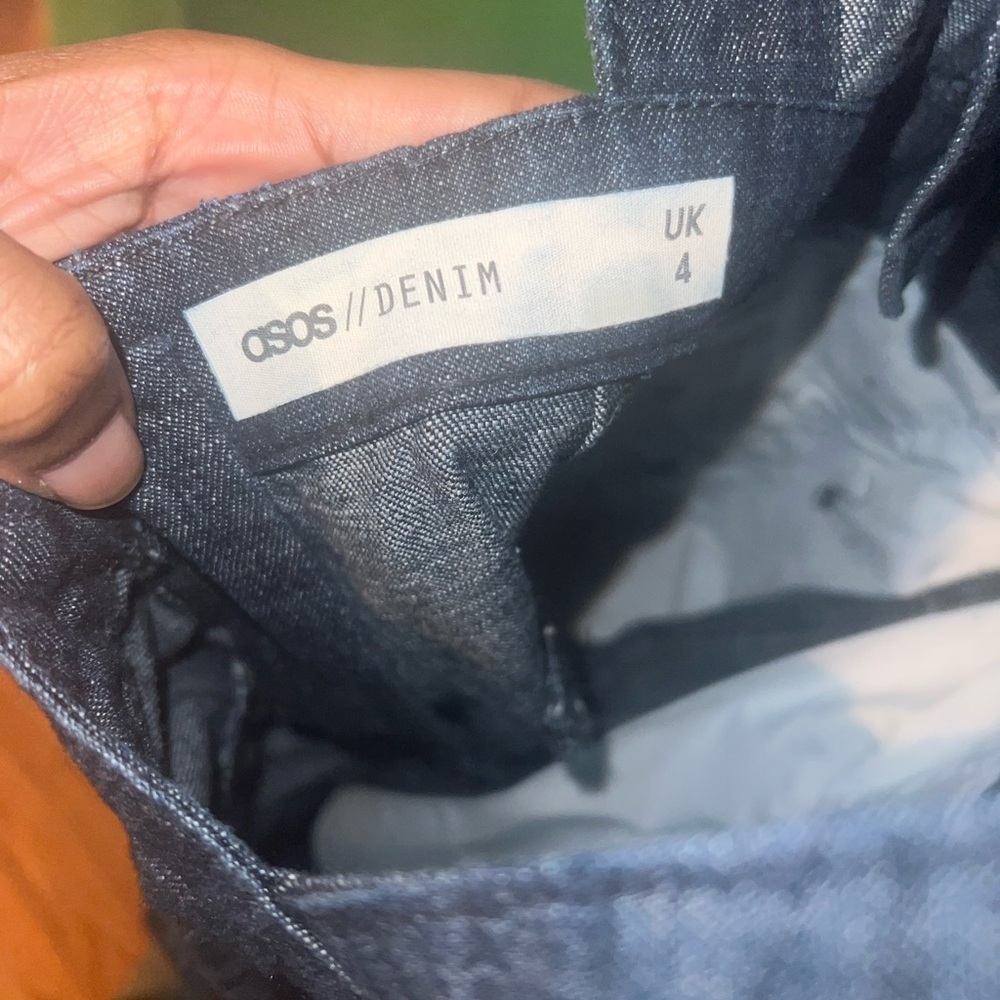 ASOS Denim Jumpsuit with Keyhole Back size 0 - Picture 5 of 7